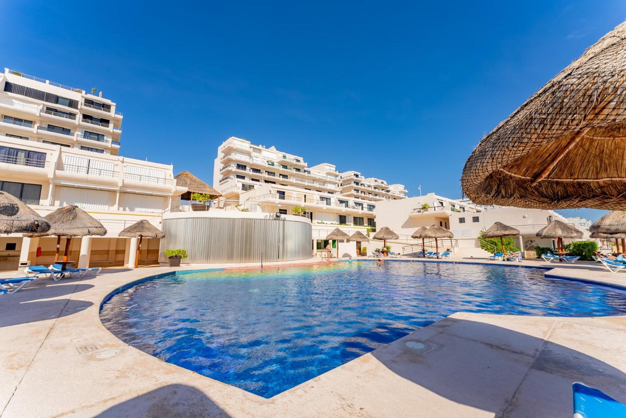 Amazing Caribbean Ocean View At Villas Marlin In Cancún Eksteriør billede