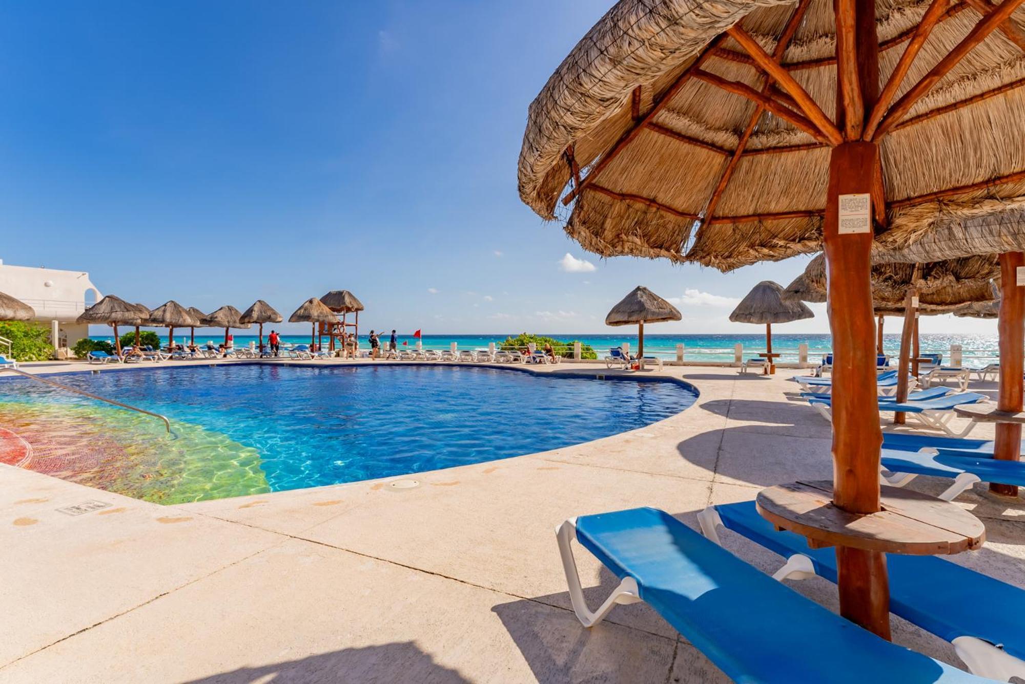 Amazing Caribbean Ocean View At Villas Marlin In Cancún Eksteriør billede