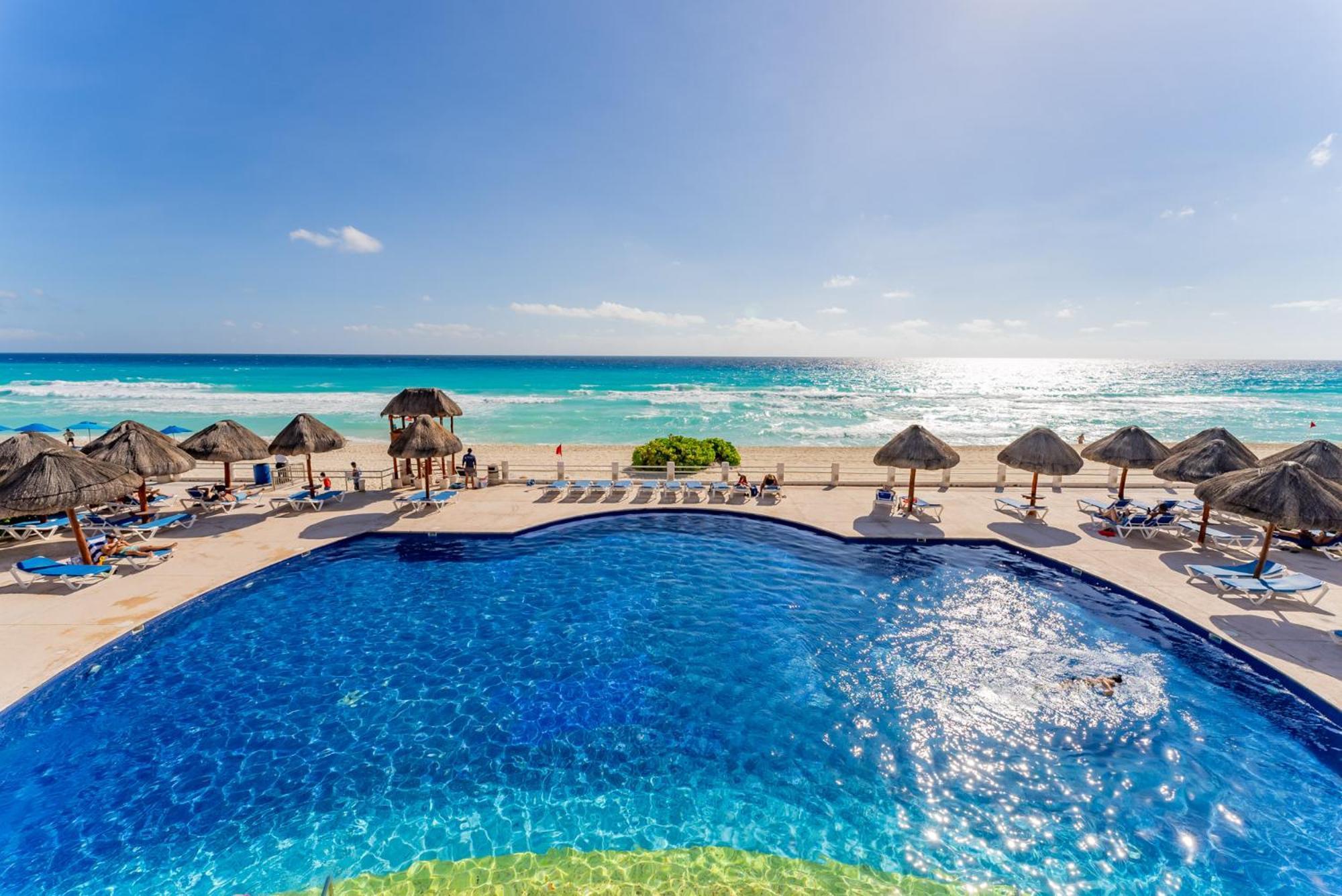 Amazing Caribbean Ocean View At Villas Marlin In Cancún Eksteriør billede