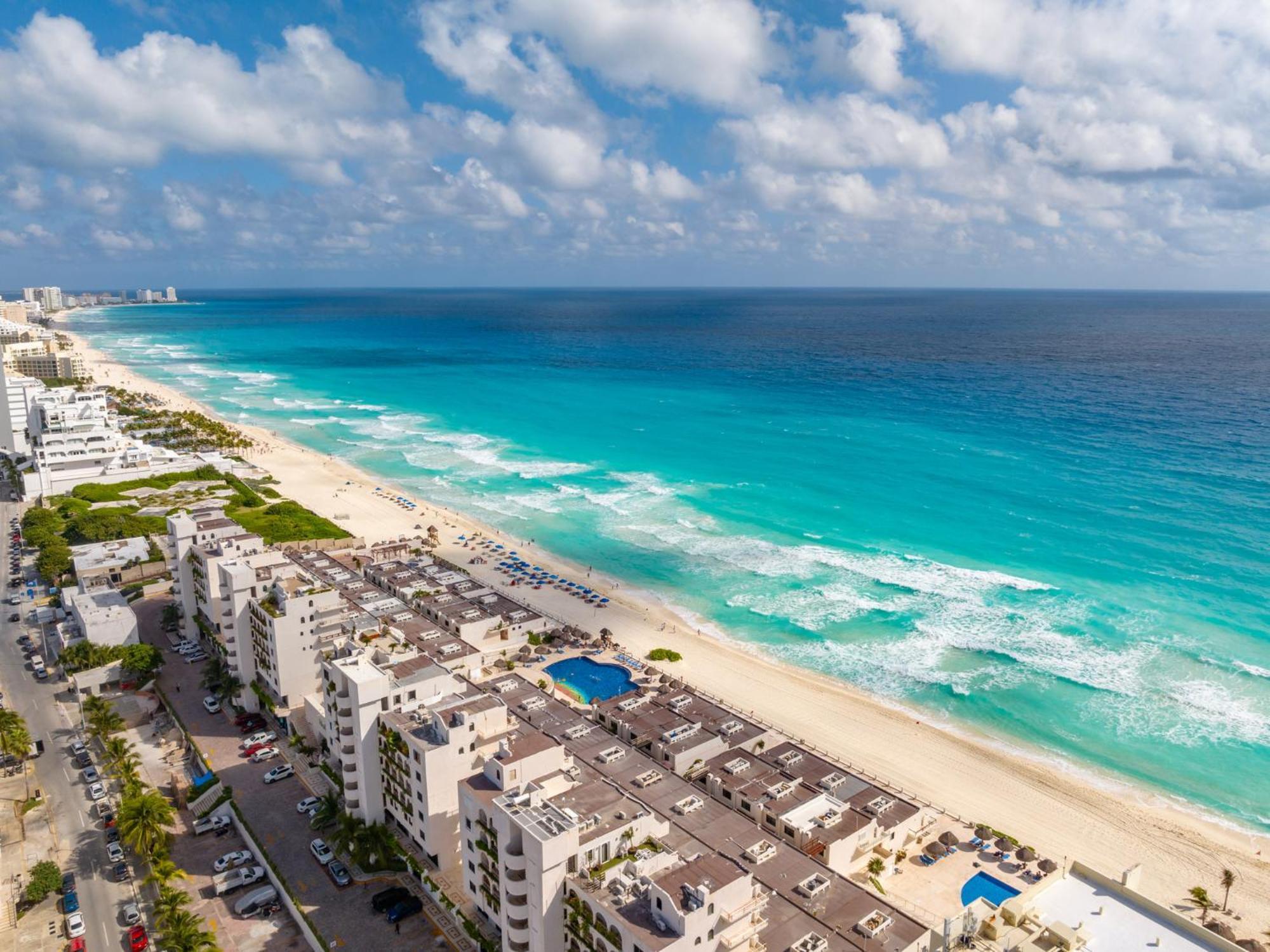 Amazing Caribbean Ocean View At Villas Marlin In Cancún Eksteriør billede