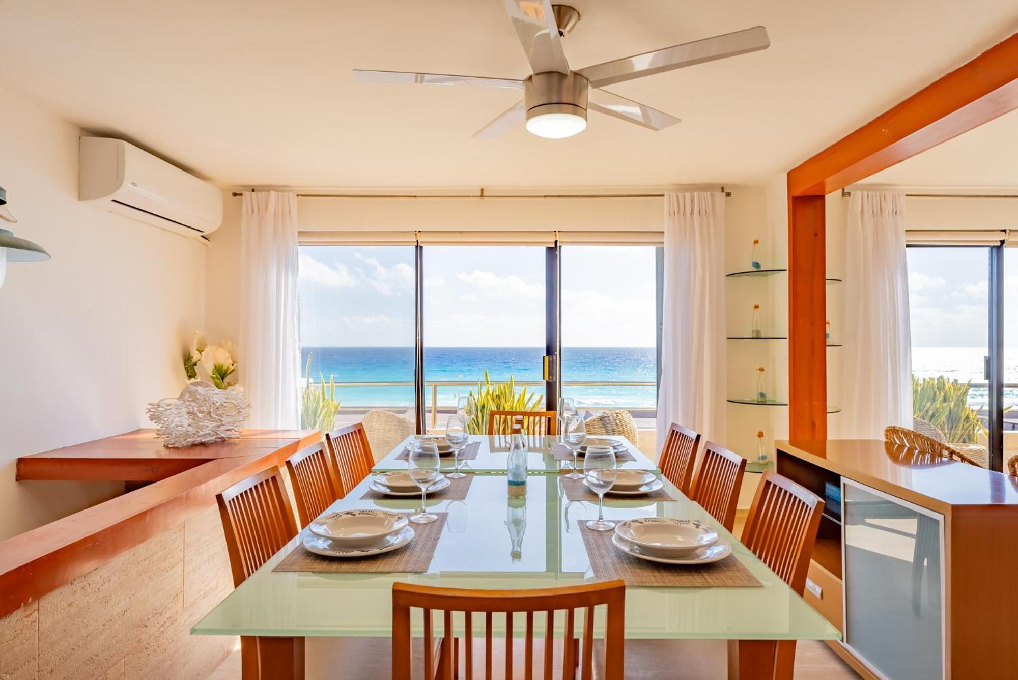 Amazing Caribbean Ocean View At Villas Marlin In Cancún Eksteriør billede