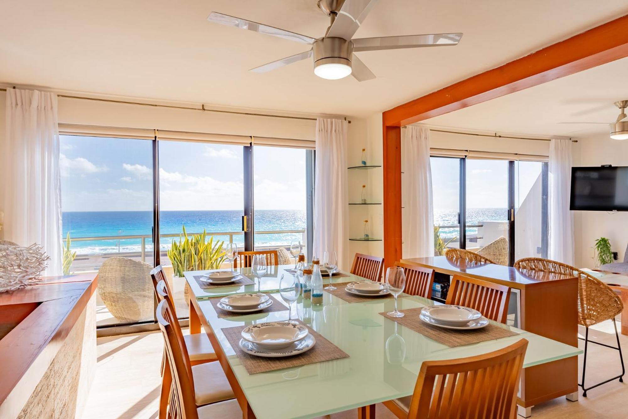 Amazing Caribbean Ocean View At Villas Marlin In Cancún Eksteriør billede